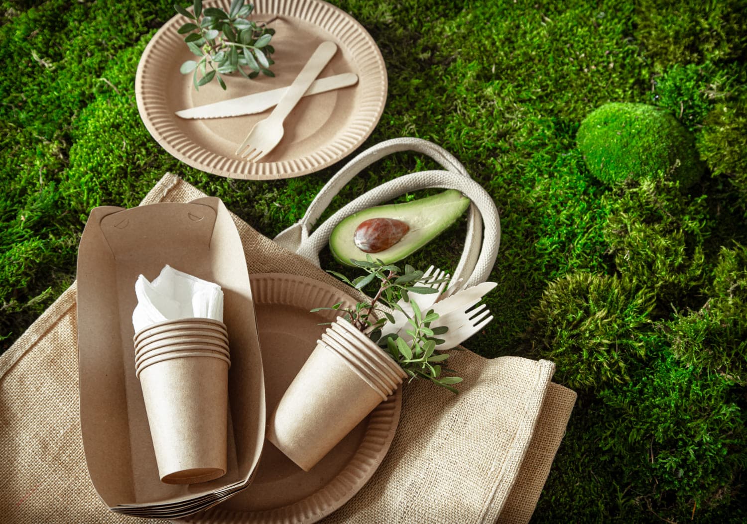 Biodegradable Packaging background