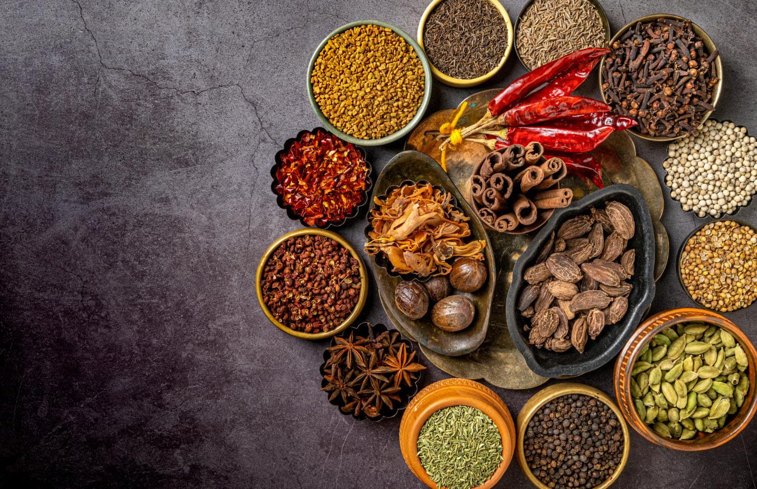 Spices & Condiments background